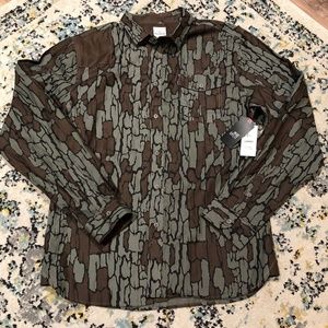 Split Camo NWT L/S Cotton Shirt.  Size Large.
